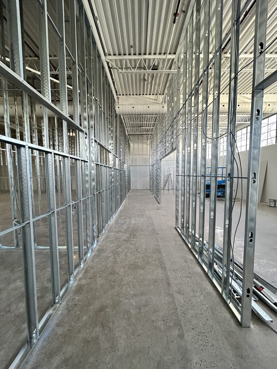 Commercial construction in progress