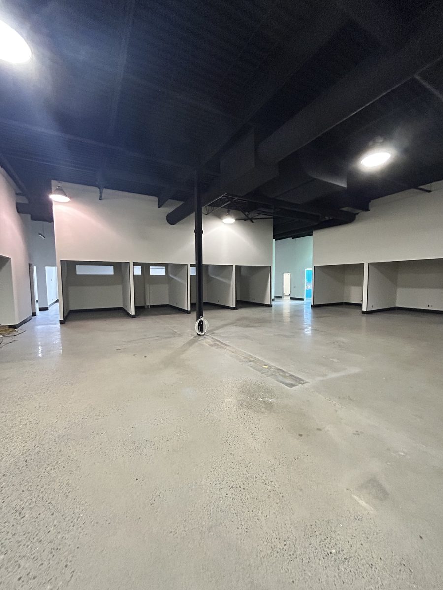 Finished commercial interior