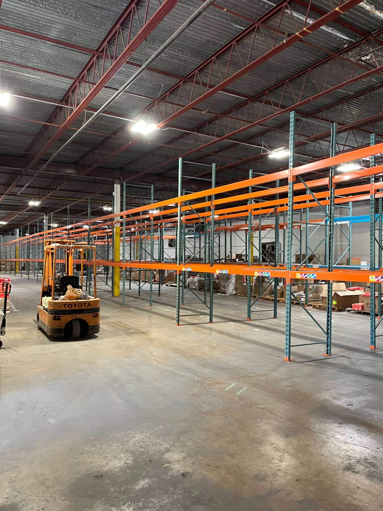 Commercial warehouse shelving